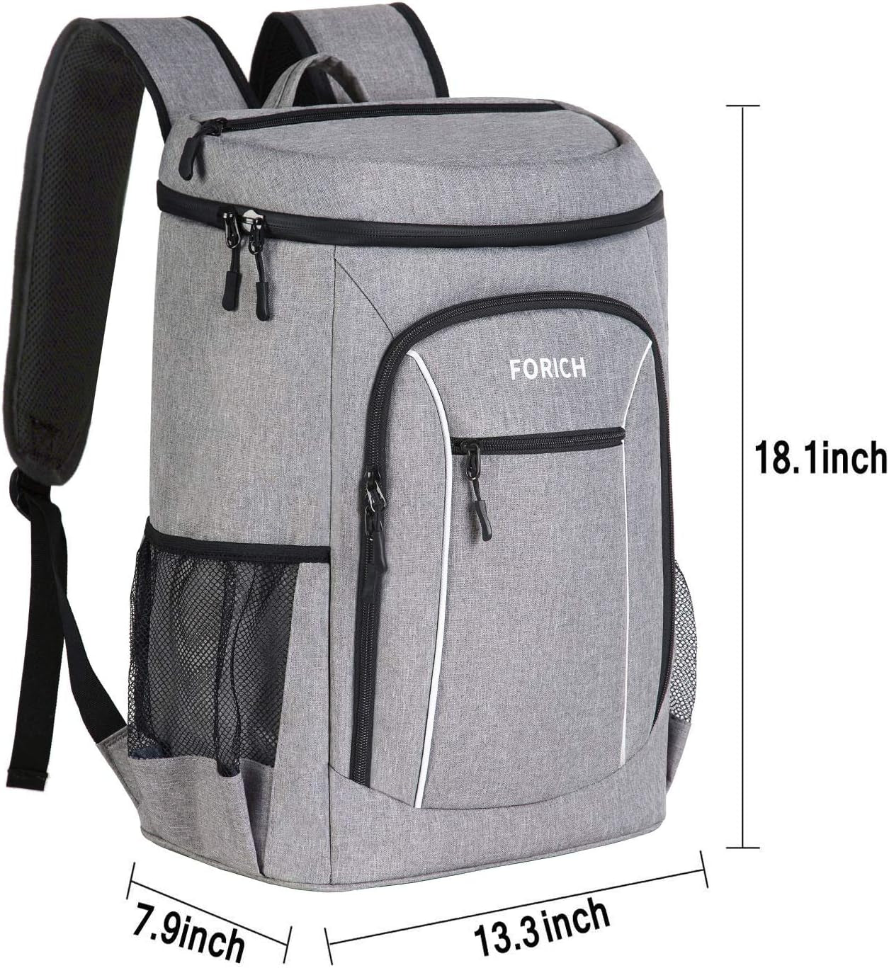 Insulated Cooler Backpack Lightweight Soft Cooler Bag Leakproof Backpack Cooler for Men Women to Lunch Work Picnic Beach Camping Hiking Park Day Trips, 30 Cans
